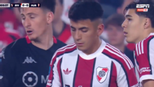 Malas noticias para River: Thiago Almada salió lesionado