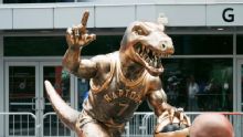 Raptors honor Kyle Lowry with golden 'GROAT' statue