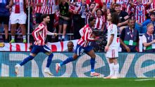 Jonathan David steers Atlético Madrid past 10-man Real Madrid