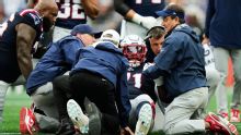 Mike Onwenu, titular de Patriots, lesionado de tobillo