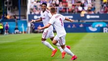 En racha: John Mercado sumó un gol en la victoria del Sparta Praga ante el FK Pardubice