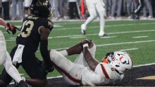 No. 6 Miami loses RB Marty Brown, WR Joshua Moore for season