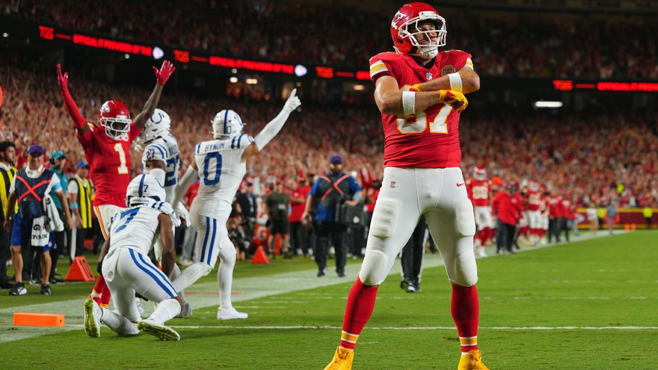 Travis Kelce leads NFL in YAC amid Taylor Swift wedding