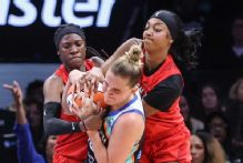 Dream's Reese exits after being struck in face; Liberty C Jones tweaks ankle