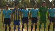 Caliente sorteo de capitanes en el Newell's vs. Rosario Central de Reserva