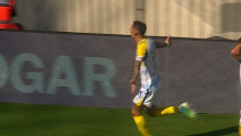 Con un tremendo golazo, Di María puso el 1-1 para Rosario Central ante Estudiantes