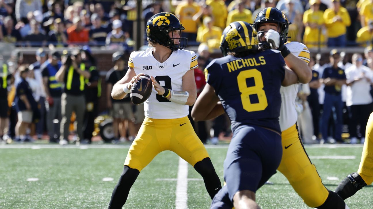 Live Week 4 in college football: Iowa-Michigan, Oregon-USC - ESPN