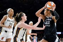 A'ja Wilson, defending champion Aces dominate Fever in opener