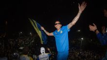 Una multitud de hinchas de Central festejó en Rosario el título de la Supercopa Internacional