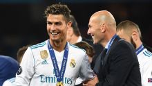 Zidane diz que 'tira o chapéu' para Cristiano Ronaldo: 'Me ajudou a ganhar muitos títulos'
