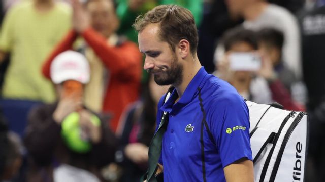 Medvedev out of China Open after smashing ball in fan's face