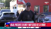 Marcos Rojo, presente en UNO para ver el partido de Estudiantes