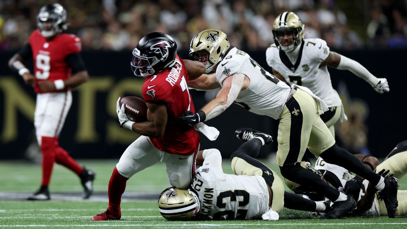 Bijan Robinson fue imparable en el Monday Night Football
