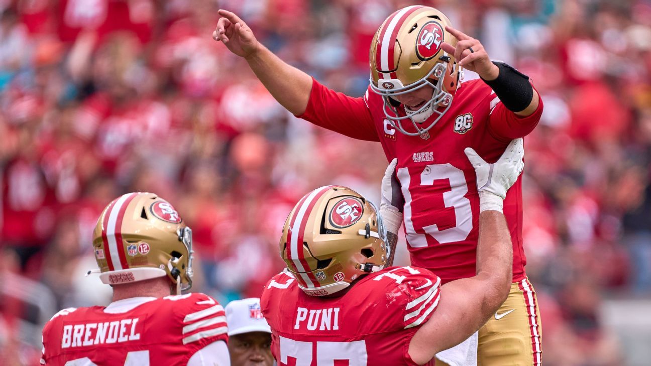 Are the 49ers off to an all-time great start? Here's what history tells us about four early NFL trends