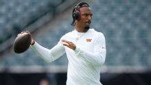 NFL: Jayden Daniels regresó a entrenar con los Commanders