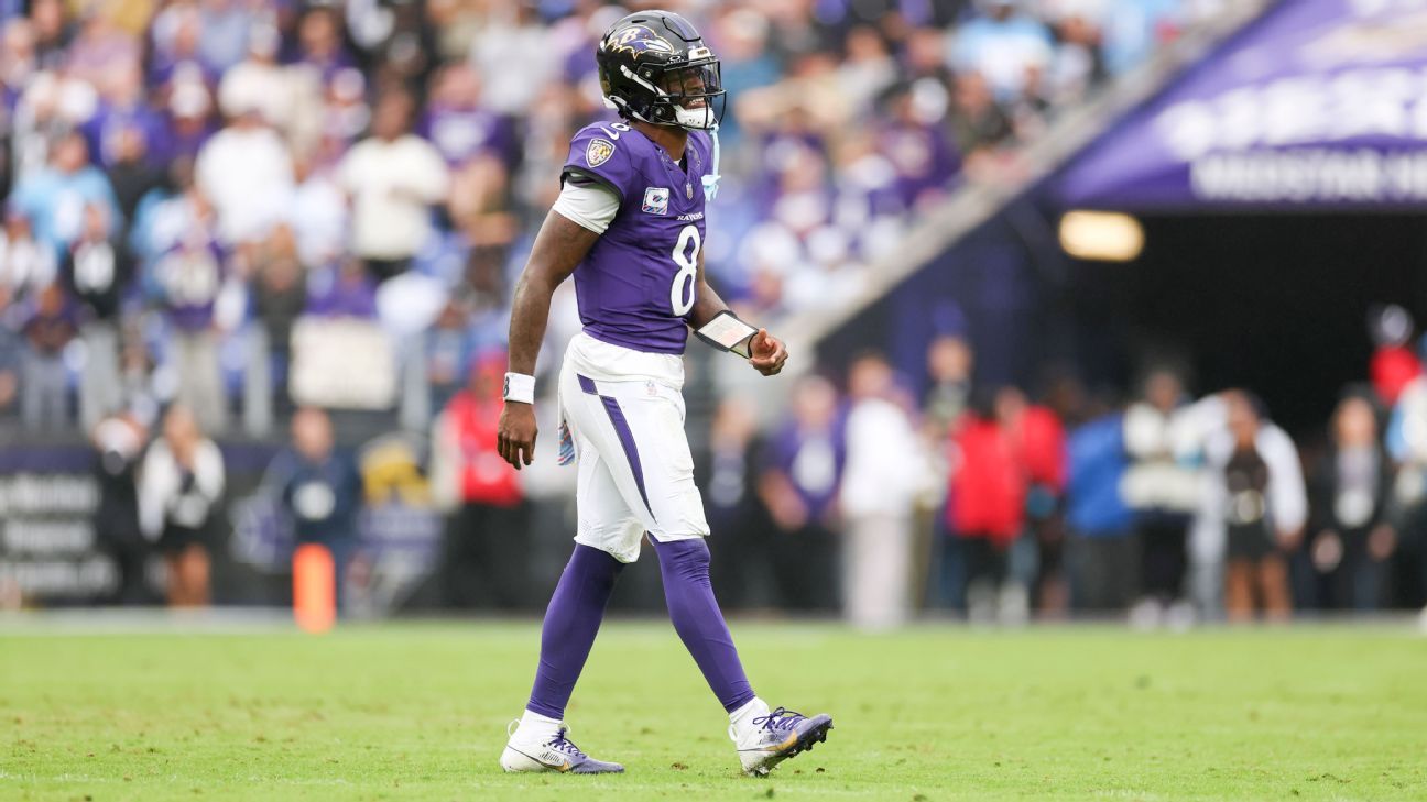Ravens rule out QB Jackson, turn to Huntley for SNF vs. Falcons