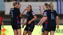 England take lead from playoff 1st leg in Greece 