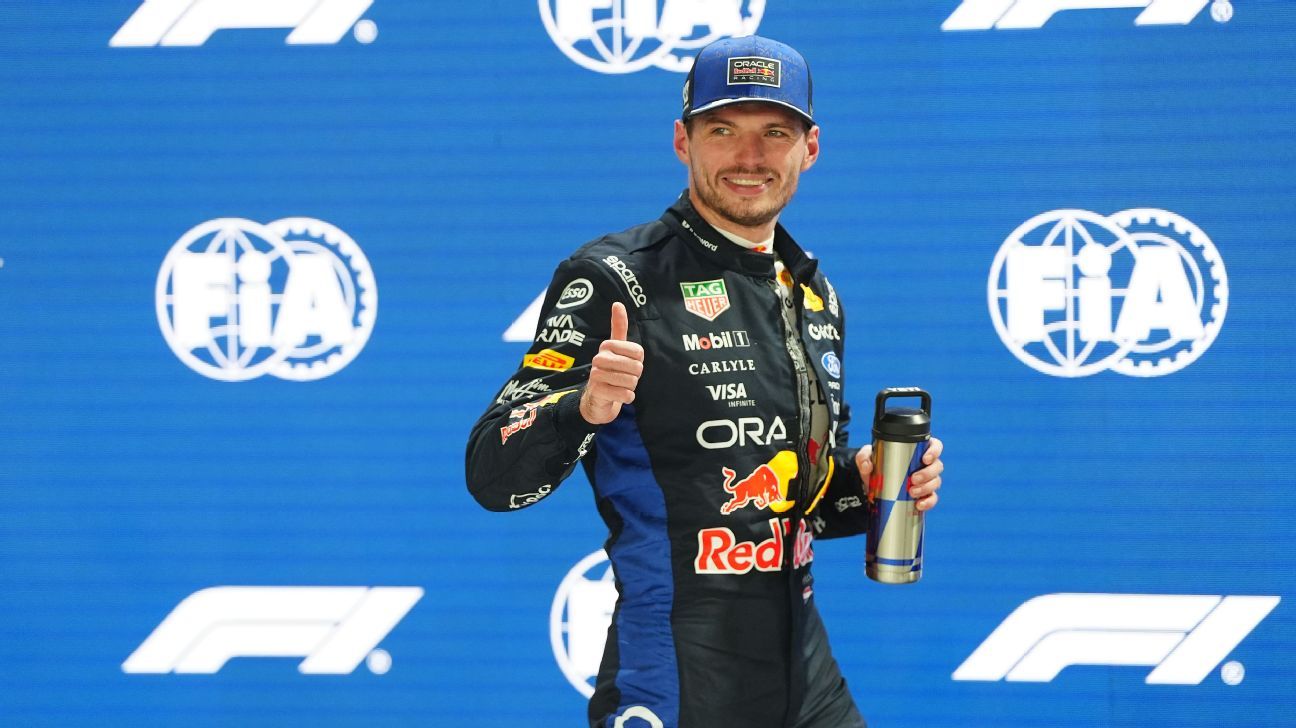Max Verstappen starts from pole position at Singapore Grand Prix