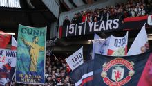 '51 years': Man United fans revive Man City 'trophy drought' banner after financial charges verdict