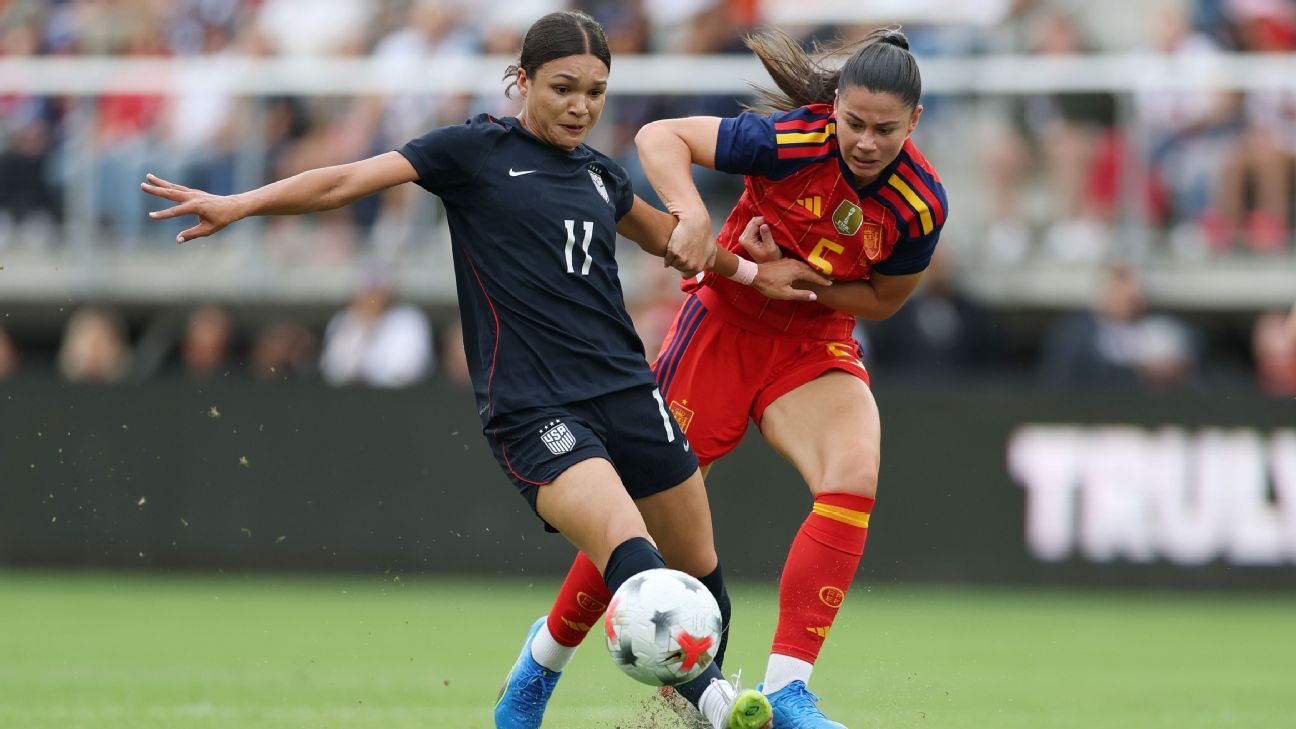 USWNT player ratings: Wilson's 8/10 a bright spot in Americans' frantic loss to Spain