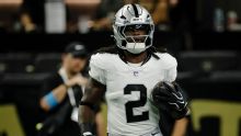 Raiders RB Ashton Jeanty active against Patriots