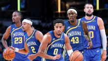 Pacers, Spurs, Nuggets, Nets unveil ABA-inspired uniforms, courts
