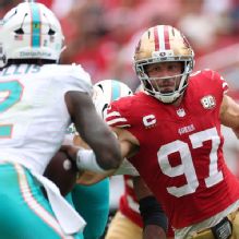 49ers rule out Bosa for Monday, still hopeful for Evans, Juszczyk