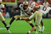 FSU top RB Ousmane Kromah carted off vs. Miami with ankle injury