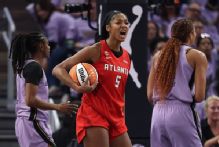 Angel Reese has 30 points, 16 rebounds as Dream even WNBA Finals vs. Valkyries