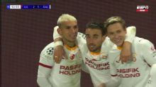 Lucas Torreira hizo un gol para Galatasaray ante Lille en la Champions League