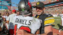 Bucs QB Jalon Daniels swaps jerseys with idol, Steelers QB Aaron Rodgers