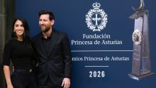 Lionel Messi greets fans in Spain before Princess of Asturias honor