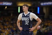 Mavericks' Cooper Flagg exits vs. Pacers with sore left shoulder after hard foul