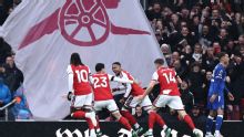 Premier League live updates: Arsenal face Everton after City lose to Villa