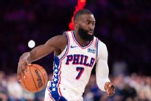 Sixers' Jaylen Brown denies report he demanded trade from Celtics