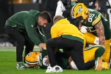 Packers' Christian Watson taken to hospital with chest injury