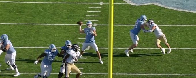 Howell lofts one to Newsome for another UNC TD