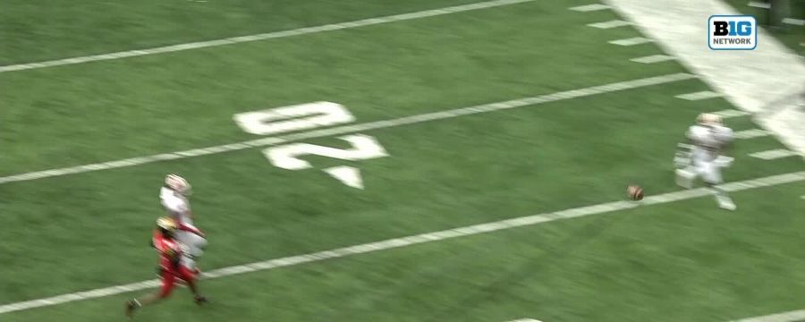 Peyton Hendershot makes catch for 18-yard receiving TD