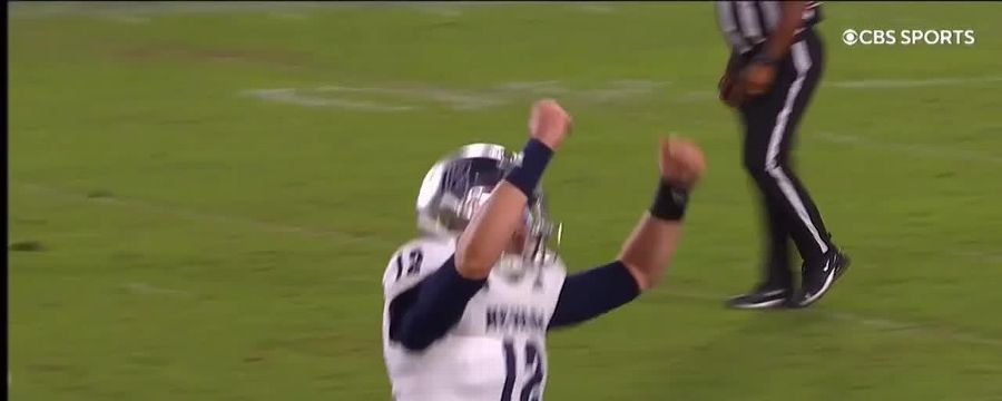 Strong connects with Doubs for 54-yard TD vs. SDSU