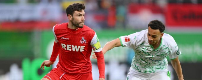 Furth, Cologne each get 2nd half goals in 1-1 draw