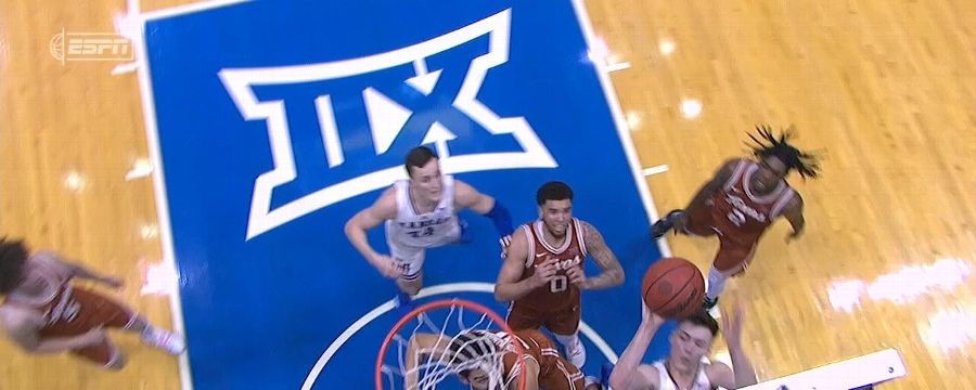 Christian Braun drops in a tough and-1 vs. Texas