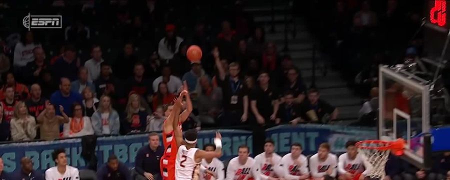 Swider continues torrid game as he knocks down the and-1 three