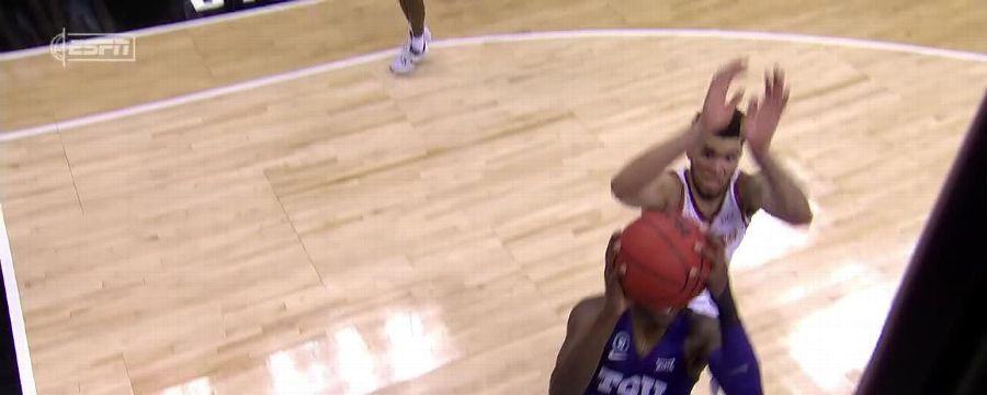 Timmy Allen comes up with the emphatic block vs. TCU