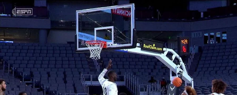 Abdul Ado gets up for the big swat