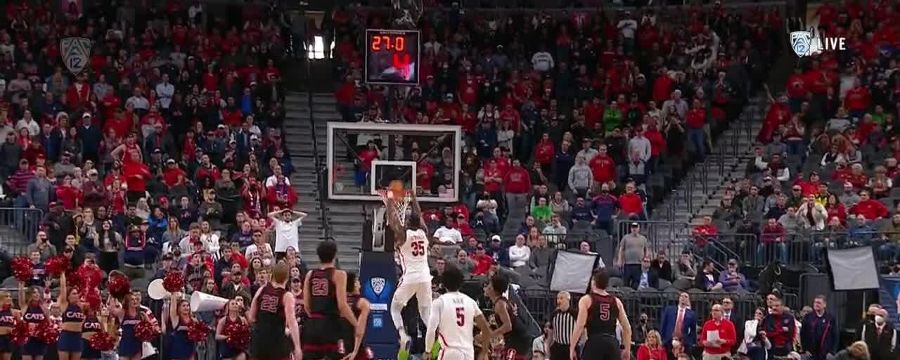 Christian Koloko's jam helps seal Arizona's win