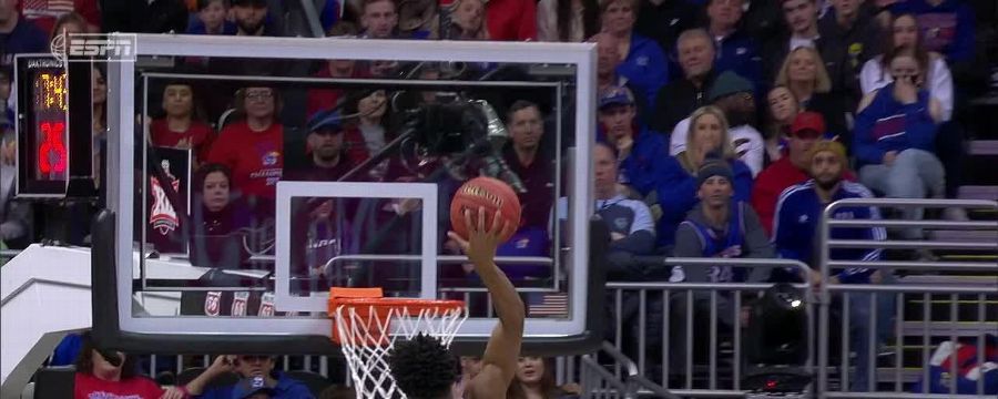 This Ochai Agbaji dunk is jaw-dropping!