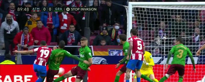 Matheus Cunha hits the post late in Atleti draw