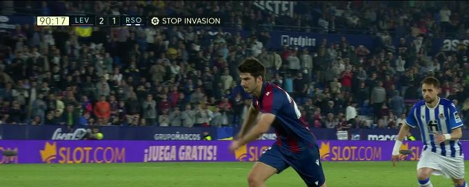 Gonzalo Melero converts a penalty to give Levante a life line against La Liga regulation