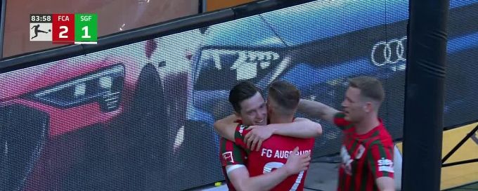 Michael Gregoritsch scores to put FC Augsburg up late