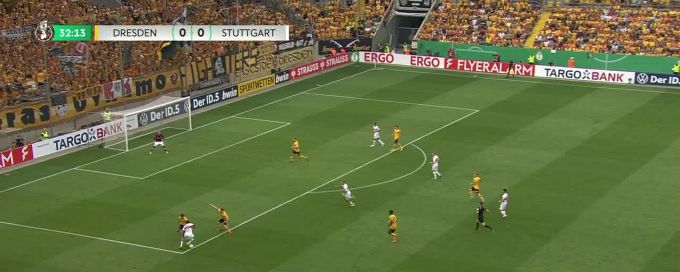 Darko Churlinov finds the back of the net in the 33rd minute